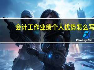 会计工作业绩个人优势怎么写