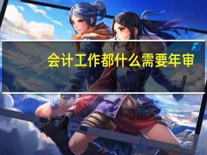 会计工作都什么需要年审