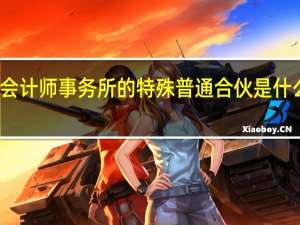 会计师事务所的特殊普通合伙是什么意思（特殊普通合伙是什么意思）