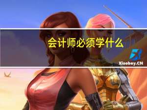会计师必须学什么