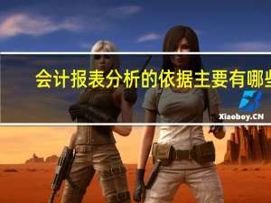 会计报表分析的依据主要有哪些