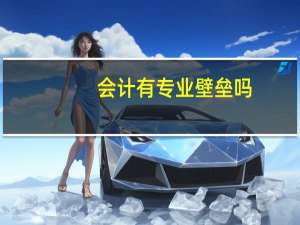 会计有专业壁垒吗