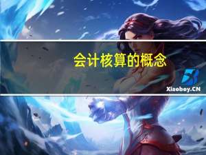 会计核算的概念