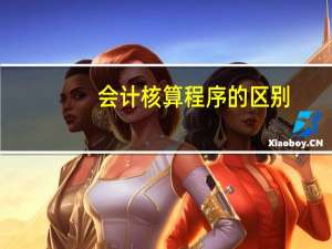 会计核算程序的区别
