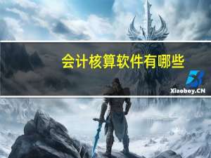 會計核算軟件有哪些