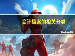 会计档案的相关分类