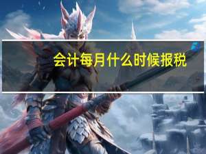 会计每月什么时候报税