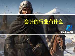会计的行业有什么