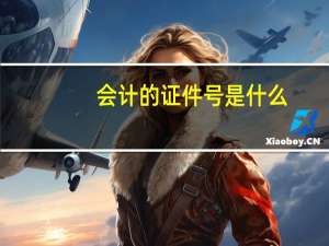 会计的证件号是什么