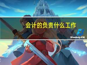 会计的负责什么工作