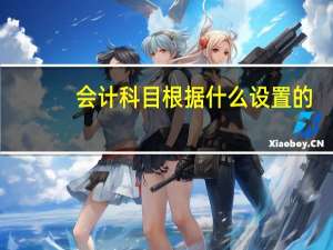 会计科目根据什么设置的