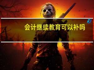 会计继续教育可以补吗