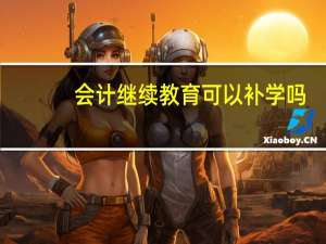 会计继续教育可以补学吗