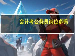 会计考公务员岗位多吗