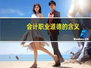 会计职业道德的含义