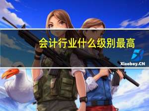 会计行业什么级别最高