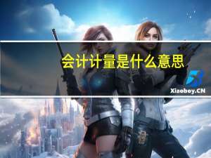 会计计量是什么意思