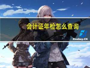 会计证年检怎么查询