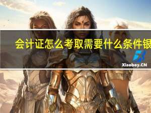 会计证怎么考取需要什么条件银川（会计证怎么考取需要什么条件）