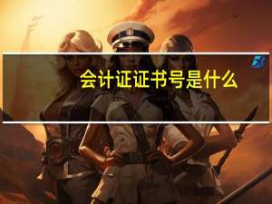 会计证证书号是什么