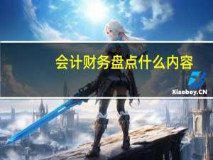 会计财务盘点什么内容