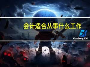 会计适合从事什么工作