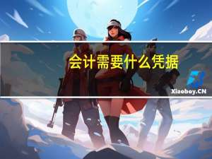 会计需要什么凭据