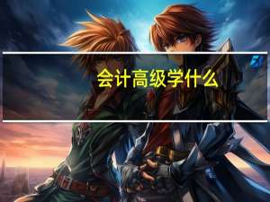会计高级学什么