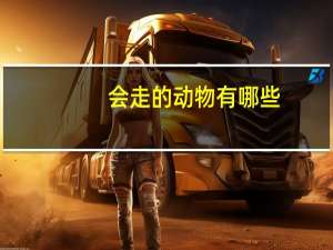 会走的动物有哪些