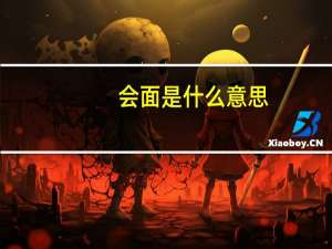 会面是什么意思