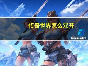 传奇世界怎么双开