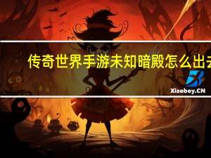 传奇世界手游未知暗殿怎么出去