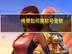 传奇如何换称号宠物