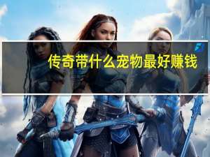 传奇带什么宠物最好赚钱