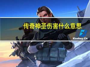 传奇神圣伤害什么意思