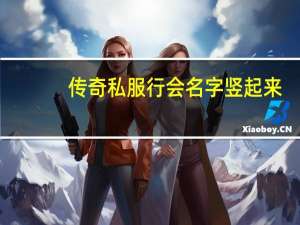 传奇私服行会名字竖起来（行会名字竖起来）