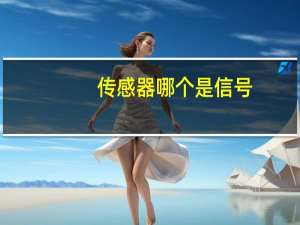 传感器哪个是信号