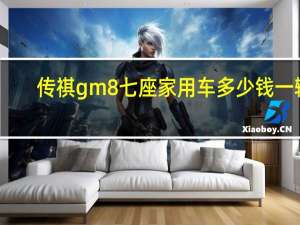 传祺gm8七座家用车多少钱一辆
