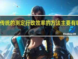 传统的测定行政效率的方法主要有哪几项（简答测定行政效率的标准）