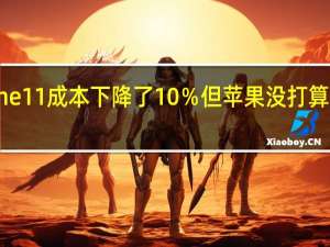 传iPhone 11成本下降了10％ 但苹果没打算降价让利果粉