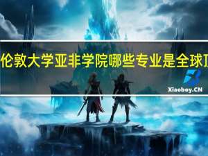 伦敦大学亚非学院哪些专业是全球顶级的