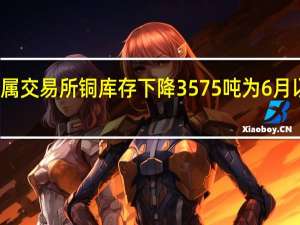伦敦金属交易所铜库存下降3575吨为6月以来最大降幅