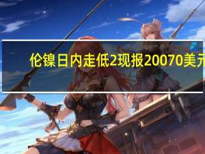 伦镍日内走低2%现报20070美元/吨