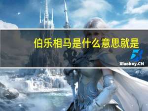 伯乐相马是什么意思就是（伯乐相马是什么生肖）