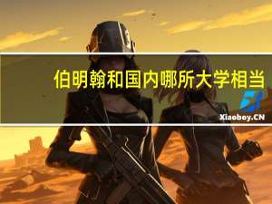 伯明翰和国内哪所大学相当