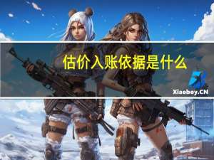 估价入账依据是什么
