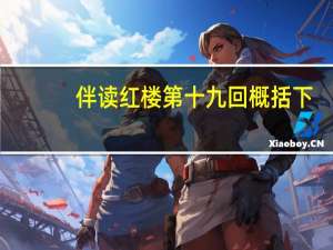 伴读红楼第十九回概括下