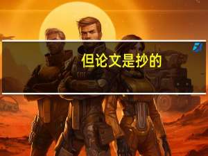 但论文是抄的