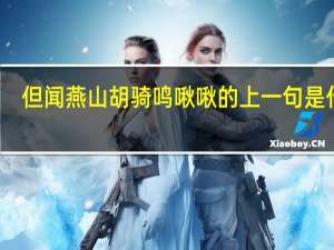 但闻燕山胡骑鸣啾啾的上一句是什么