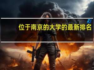 位于南京的大学的最新排名